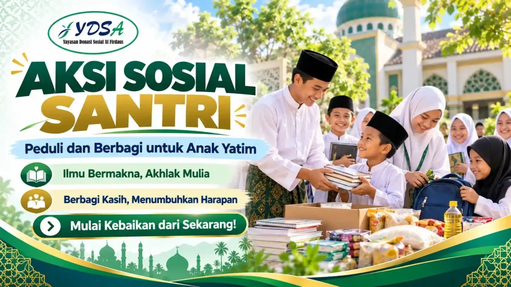 aksi sosial santri untuk anak yatim