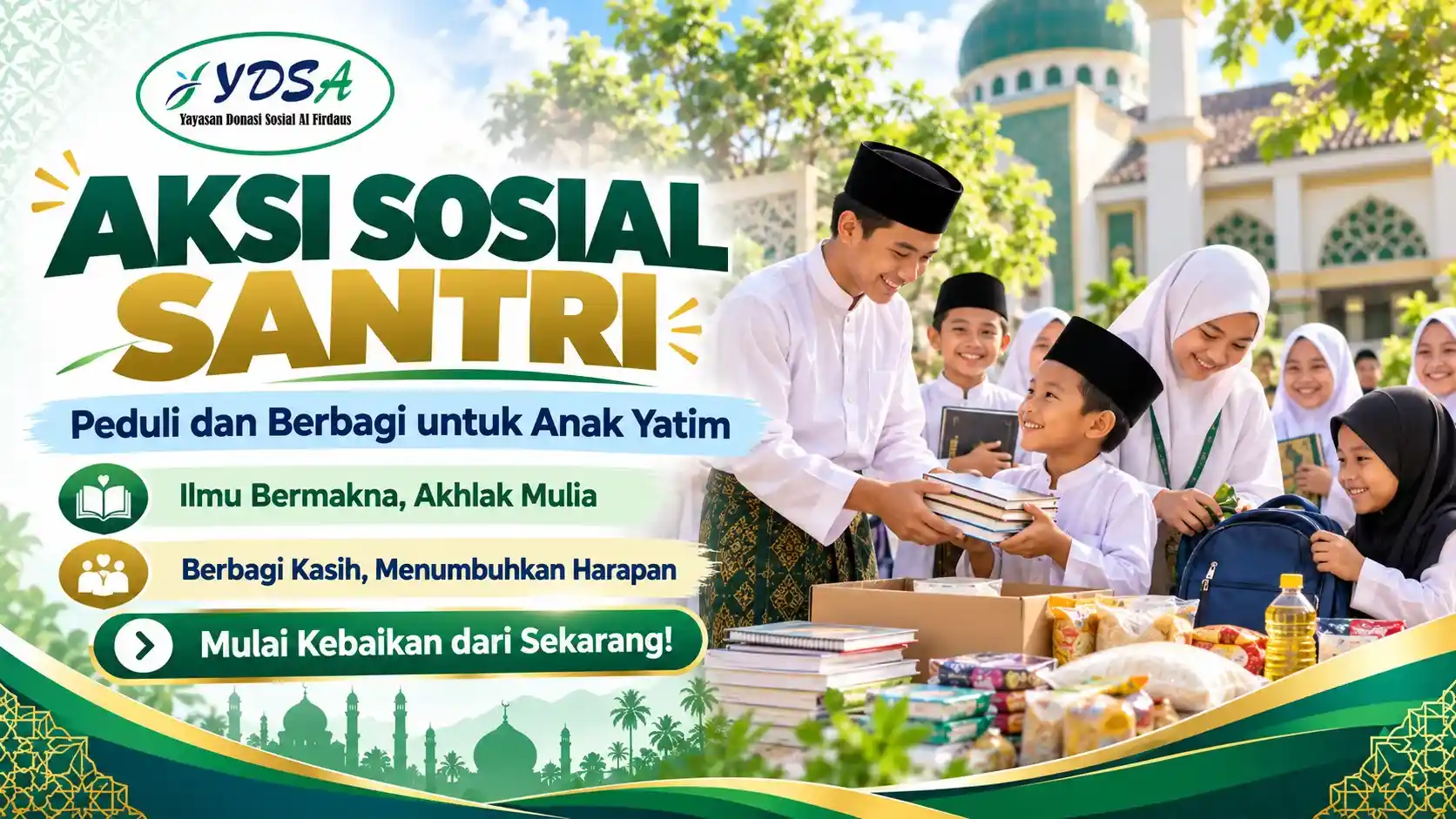aksi sosial santri untuk anak yatim